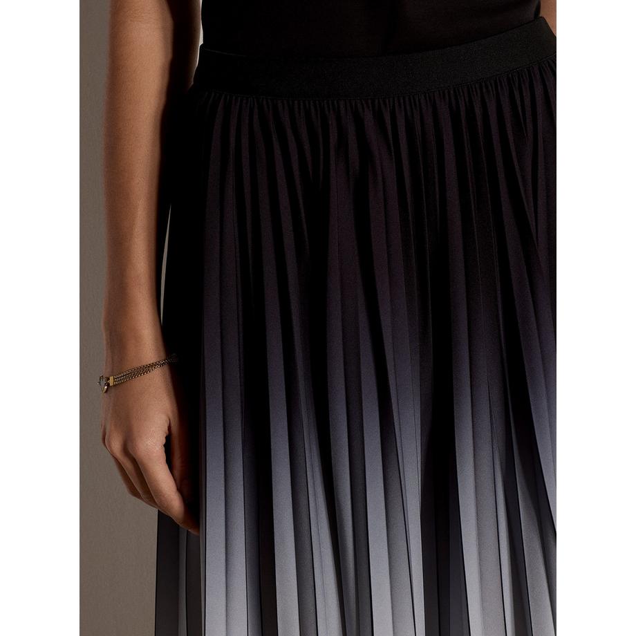 APRICOT Jupe midi plissée ombrée  