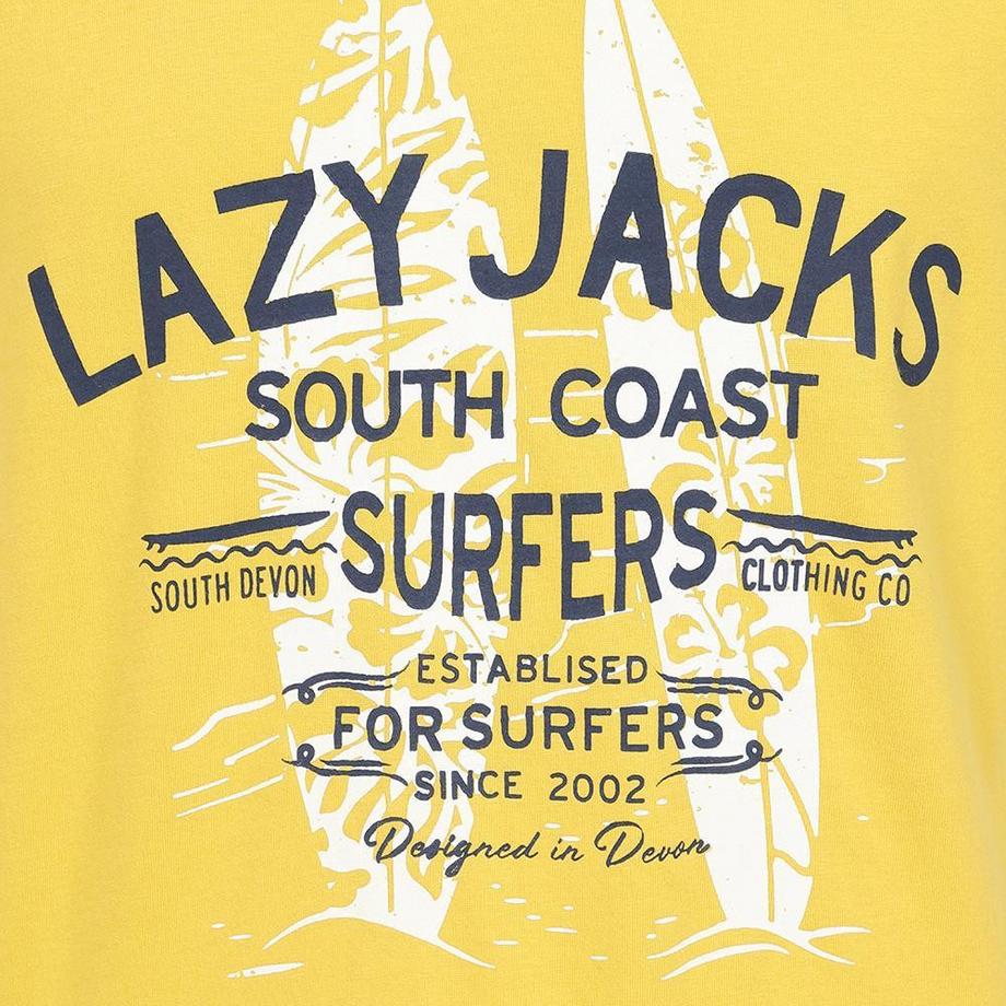 Lazy Jacks Surfers Grafikdruck T-Shirt  