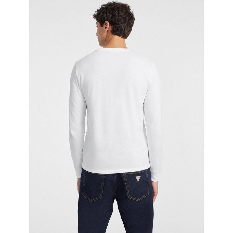 GUESS American T-Shirt Maniche Lunghe Slim Fit  