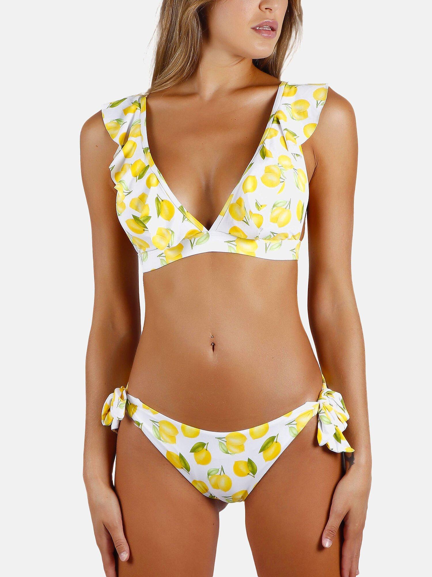 Image of Admas Zweiteiliges Set Triangel-Bikini vorgeformt Lemons - 34