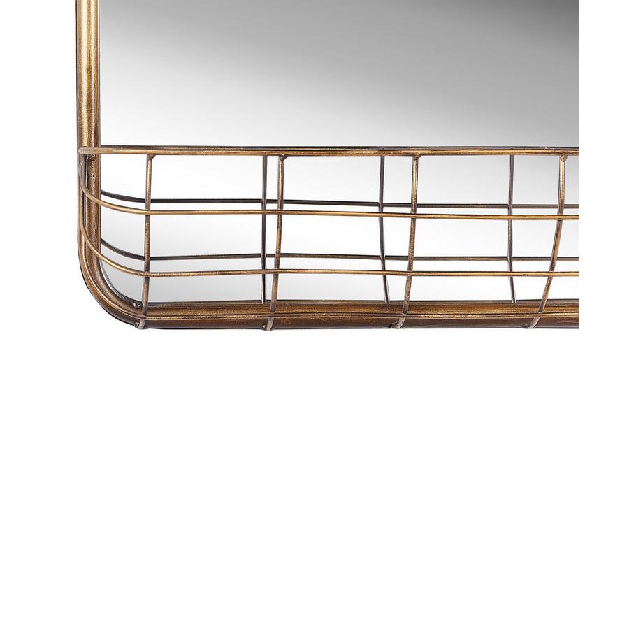 Beliani Wandspiegel aus Eisen Industriell MACON  