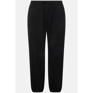 Ulla Popken  Pyjama-Hose, Modalmix, gerades Bein, Elastikbund 