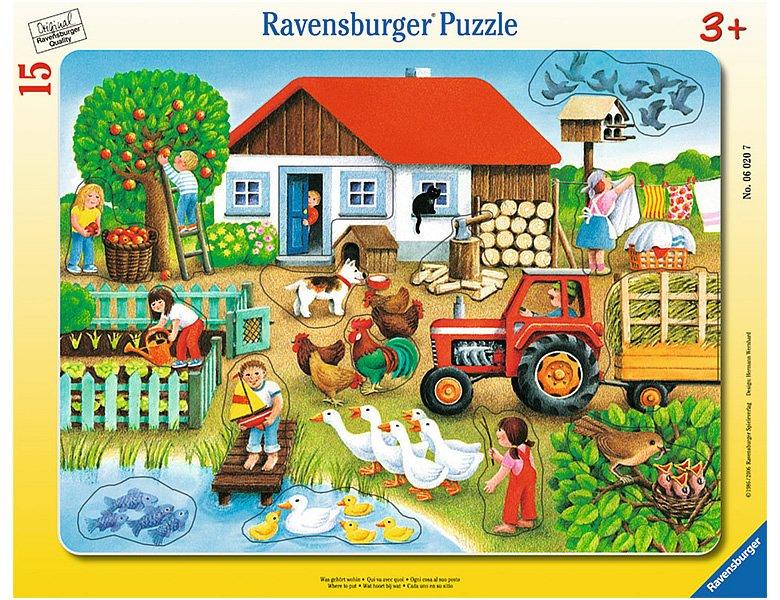 Ravensburger  Puzzle Was gehört wohin? (15Teile) 