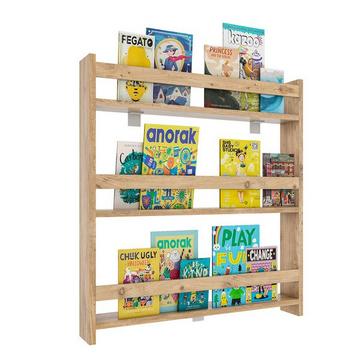 Holzregal hängend | platzsparendes Regal | Maße: H. 80 x B. 70 x T. 10 cm | Elegantes Regal hängend | Aufbewahrungsregal | Bücherregal | Wandboard -