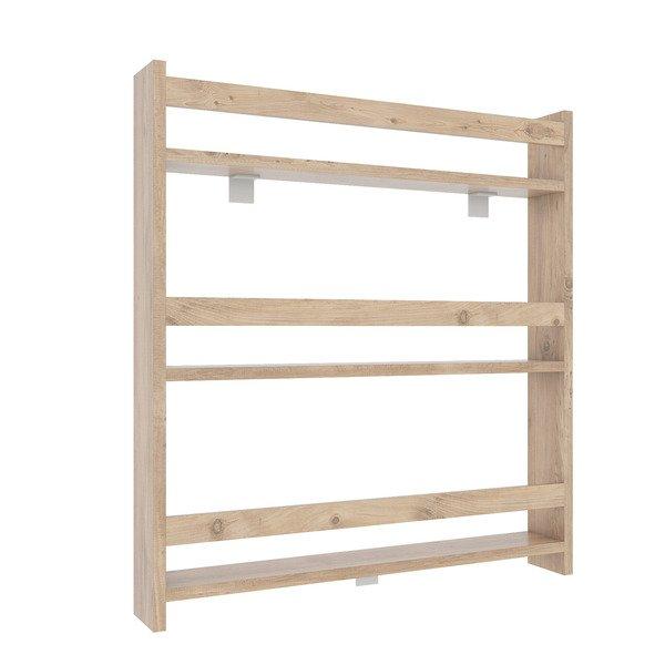 VCM Holzregal hängend | platzsparendes Regal | Maße: H. 80 x B. 70 x T. 10 cm | Elegantes Regal hängend | Aufbewahrungsregal | Bücherregal | Wandboard -  