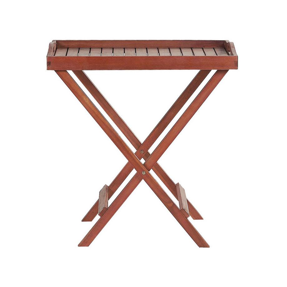 Beliani Table d'appoint pour le jardin en Acacia Traditionnel TOSCANA  