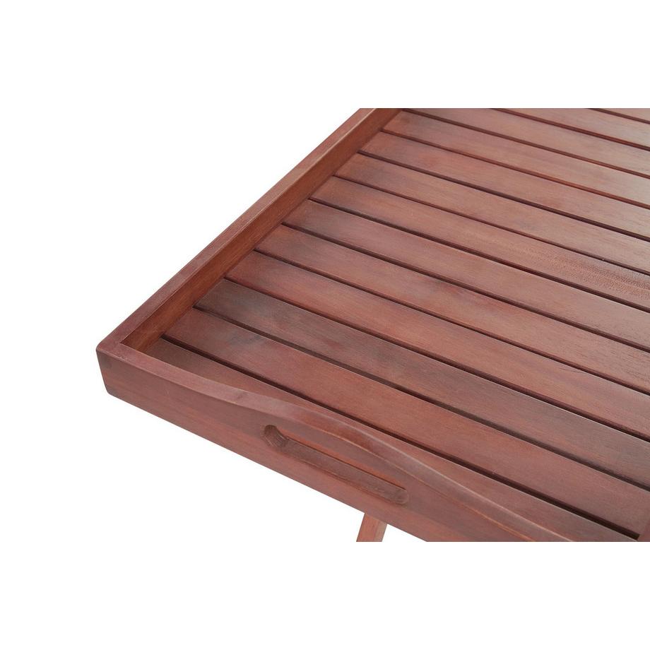 Beliani Table d'appoint pour le jardin en Acacia Traditionnel TOSCANA  