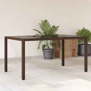 VidaXL Table de jardin rotin synthétique  