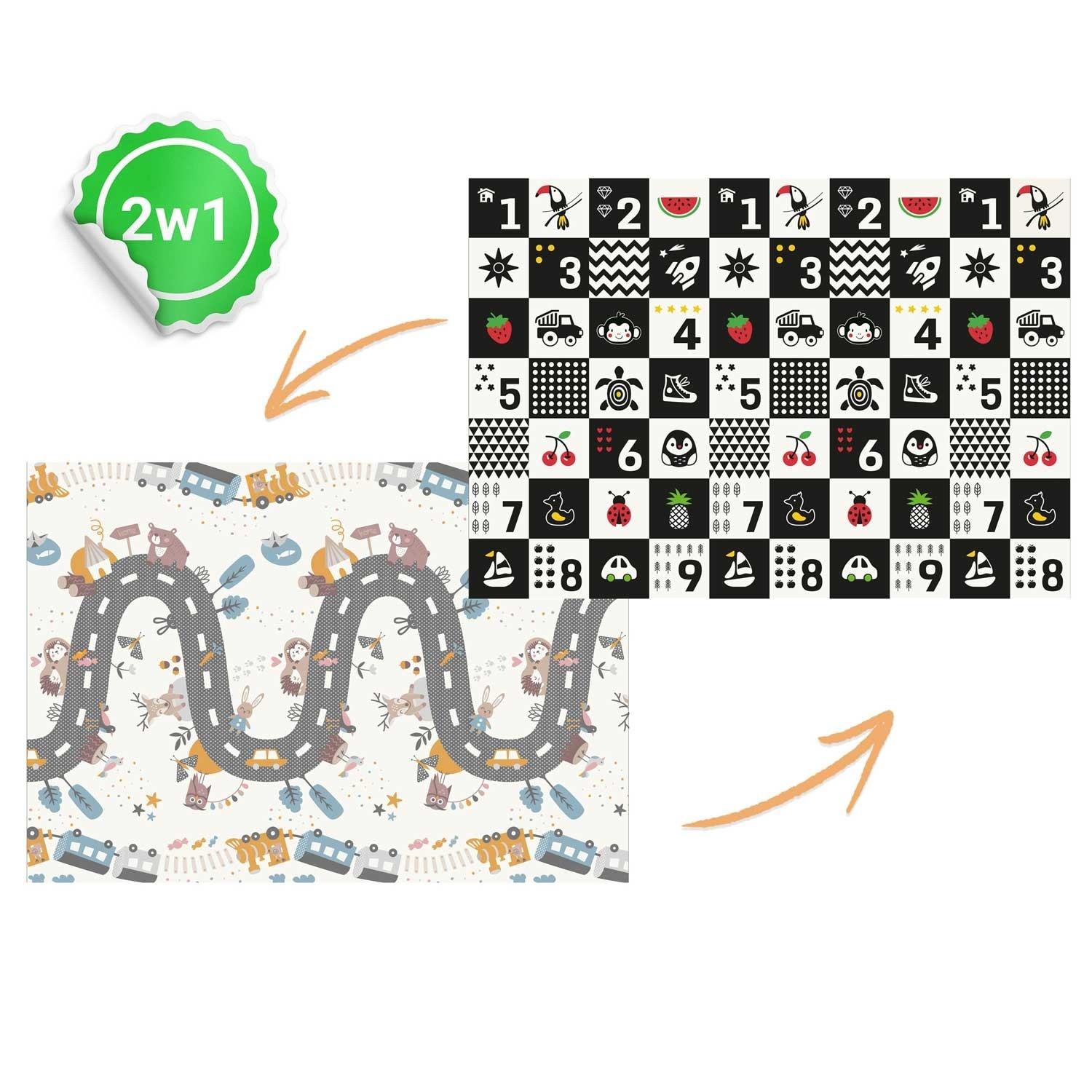 B2X Tapis en mousse pliable

Ce grand tapis pliant aux dimensions 200x150 cm a de nombreuses utilisations pratiques. Il apporte du confort à votre bébé pendant le jeu et lorsqu'il apprend à ramper.

Confortable et fonctionnel :

- Léger
- Pliable
- Do  