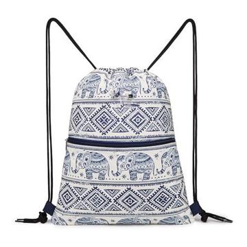 Sac à dos avec cordon de serrage Sac de sport avec poche extérieure Cordon de serrage réglable Sac de sport avec poche intérieure pour le sport et les voyages