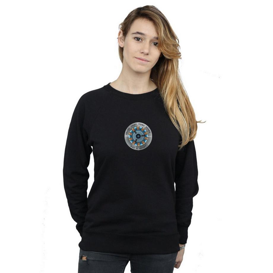 MARVEL Avengers Endgame Arc Reactor Grafikdruck Sweatshirt  
