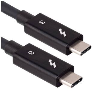 Akyga  USB-Kabel Thunderbolt Stecker, Thunderbolt Stecker 0.50 m Schwarz 