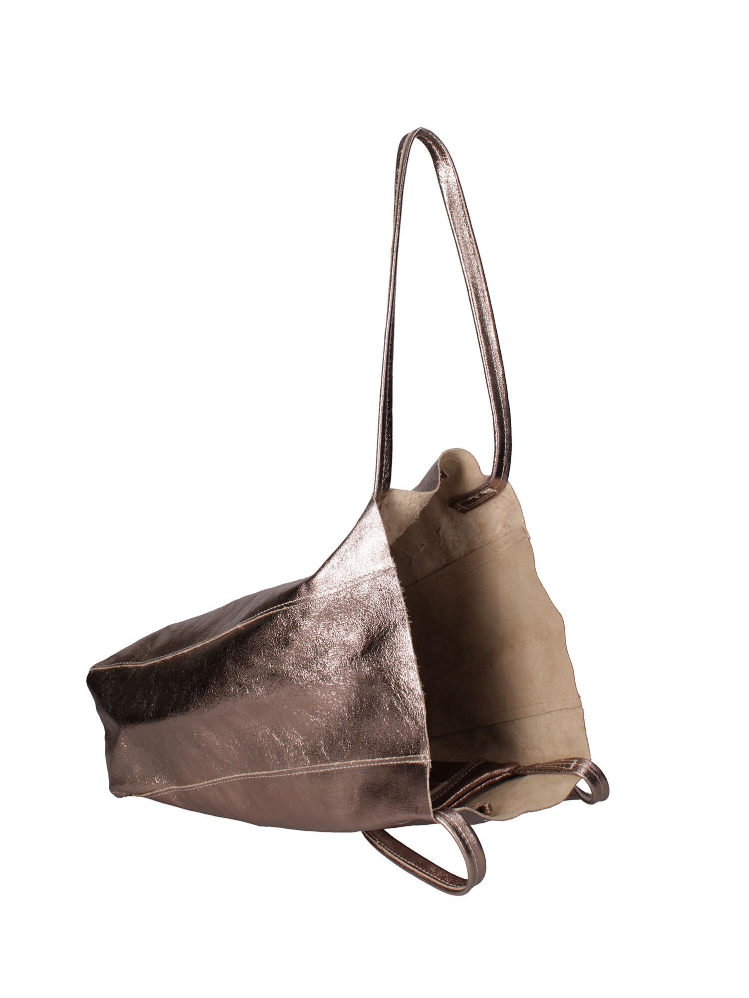 Gave Lux Shopper Tasche mit Leder Kordelzugverschluss  