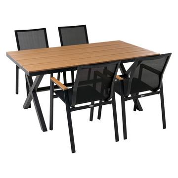 Set da pranzo per 4 persone en Alluminio Moderno TIANO