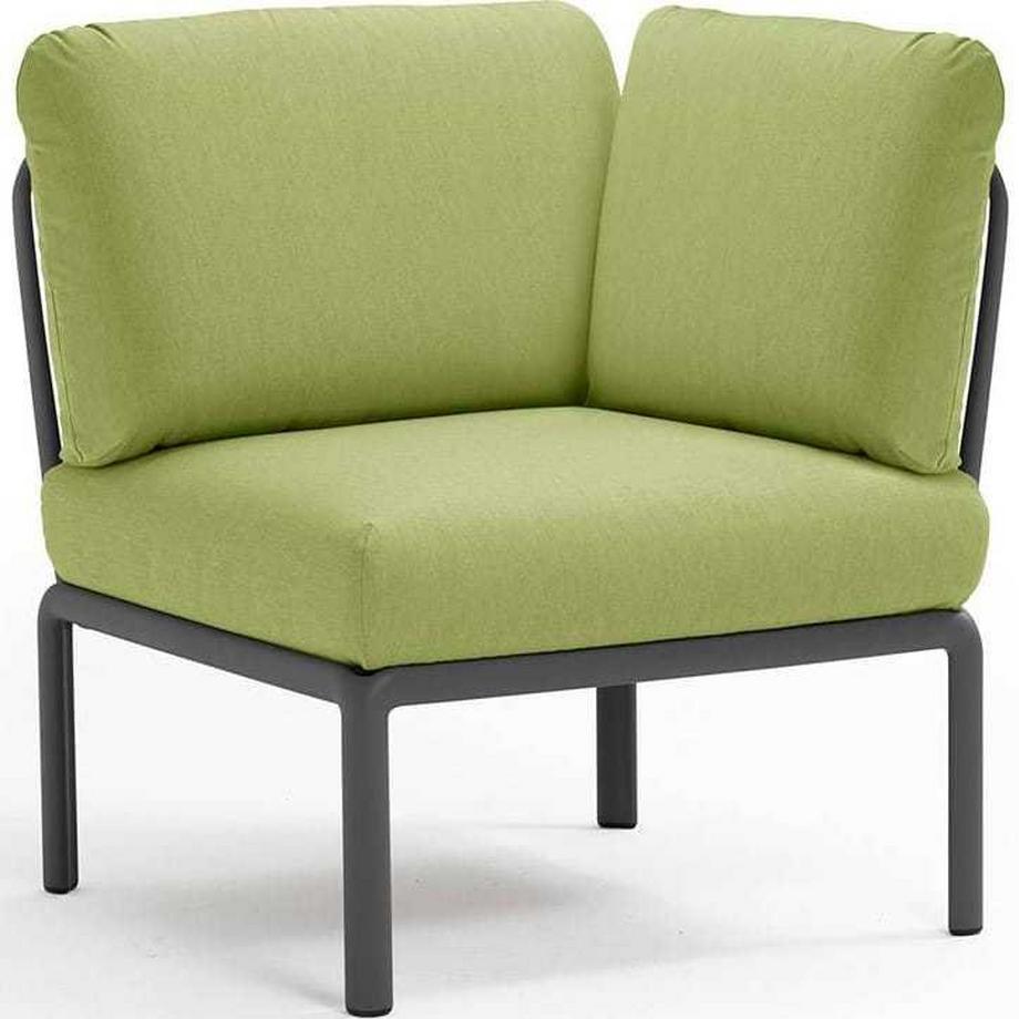 Salon de jardin komodo élément d'angle avocat anthracite