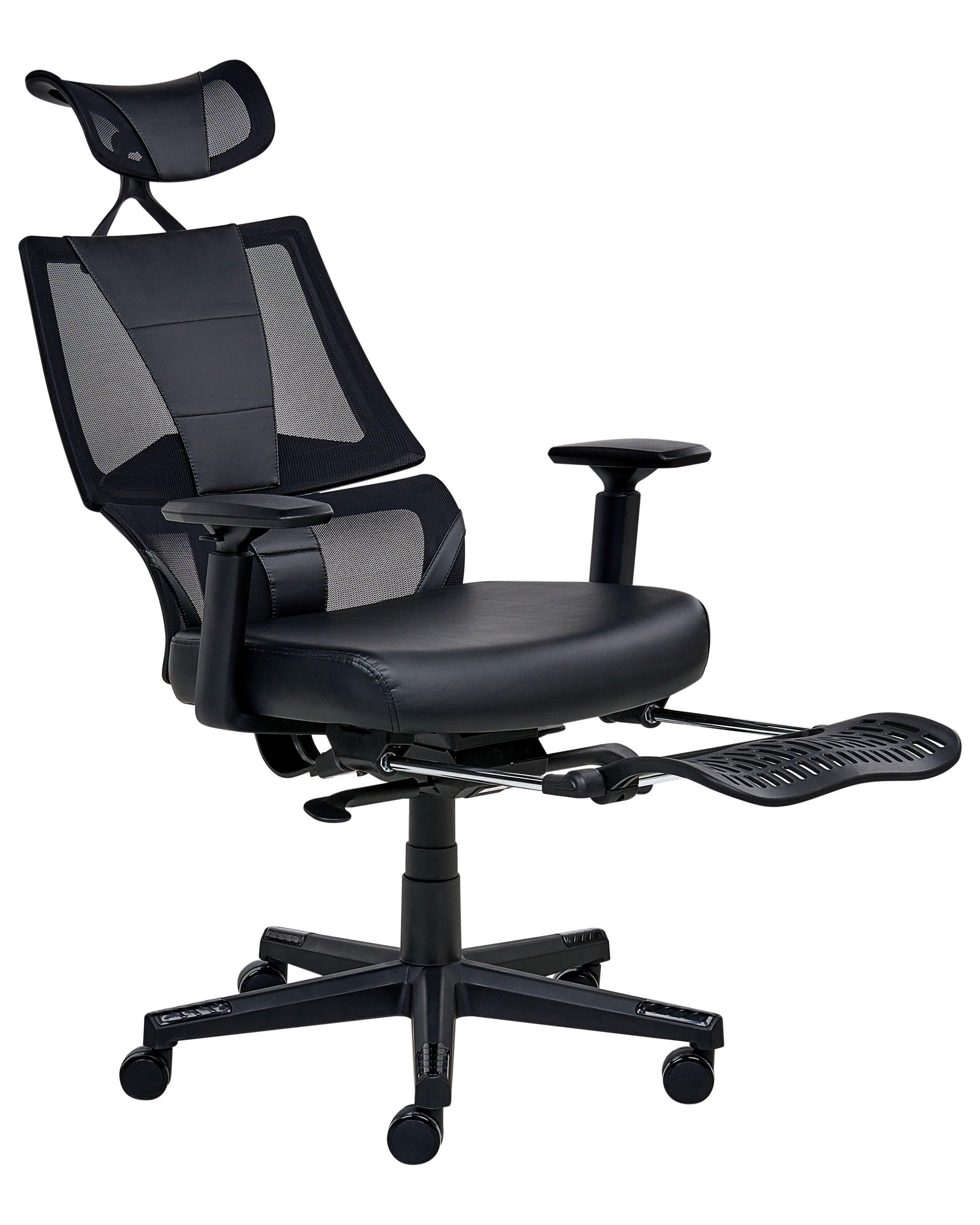 Beliani Sedia da ufficio en Pelle sintetica Classico CREATOR  