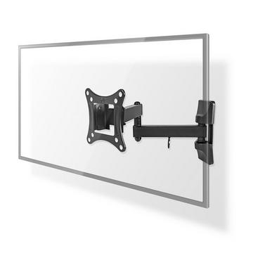 Supporto da parete per TV a movimento completo | 13-27 " | Peso massimo dello schermo supportato: 15 kg | Inclinabile | Girevole | Distanza minima dalla parete: 60 mm | Distanza massima dalla parete: 350 mm | 3 Punto(i) di rotazione | ABS / Acciaio | Nero