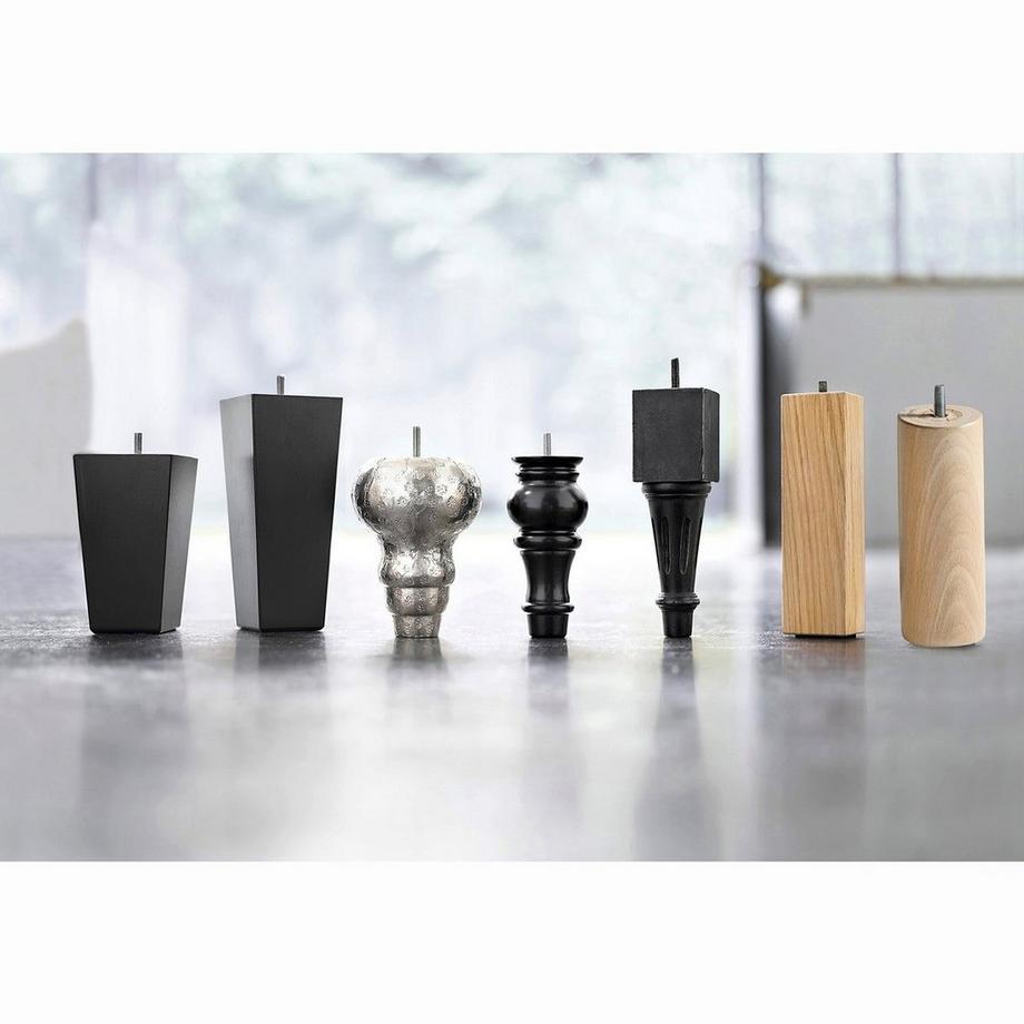 AM.PM  Lot de 4 pieds de sommier métal martelé Rani 