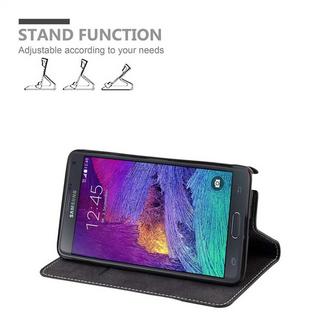 Cadorabo  Housse compatible avec Samsung Galaxy NOTE 4 - Coque de protection avec fermeture magnétique, fonction de support et compartiment pour carte 