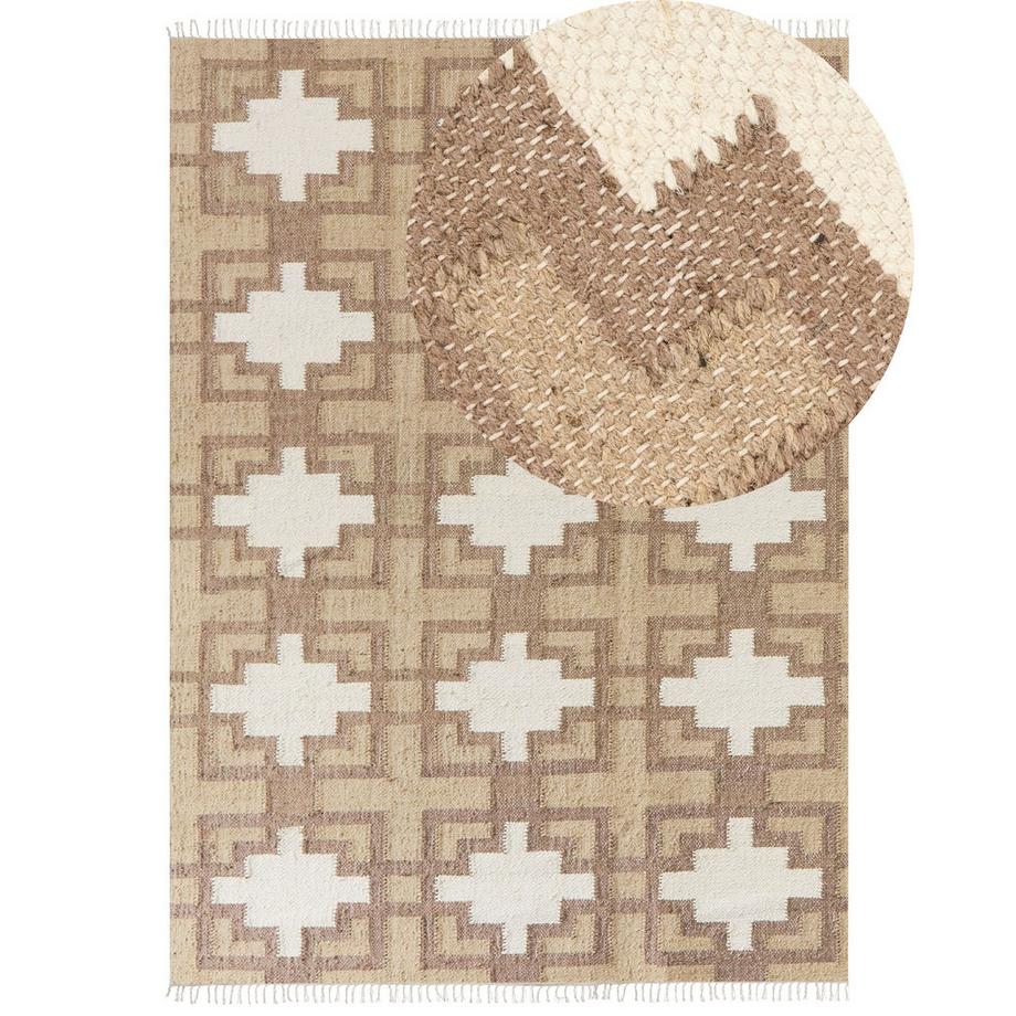 Beliani Teppich aus Jute  KONURTAY  