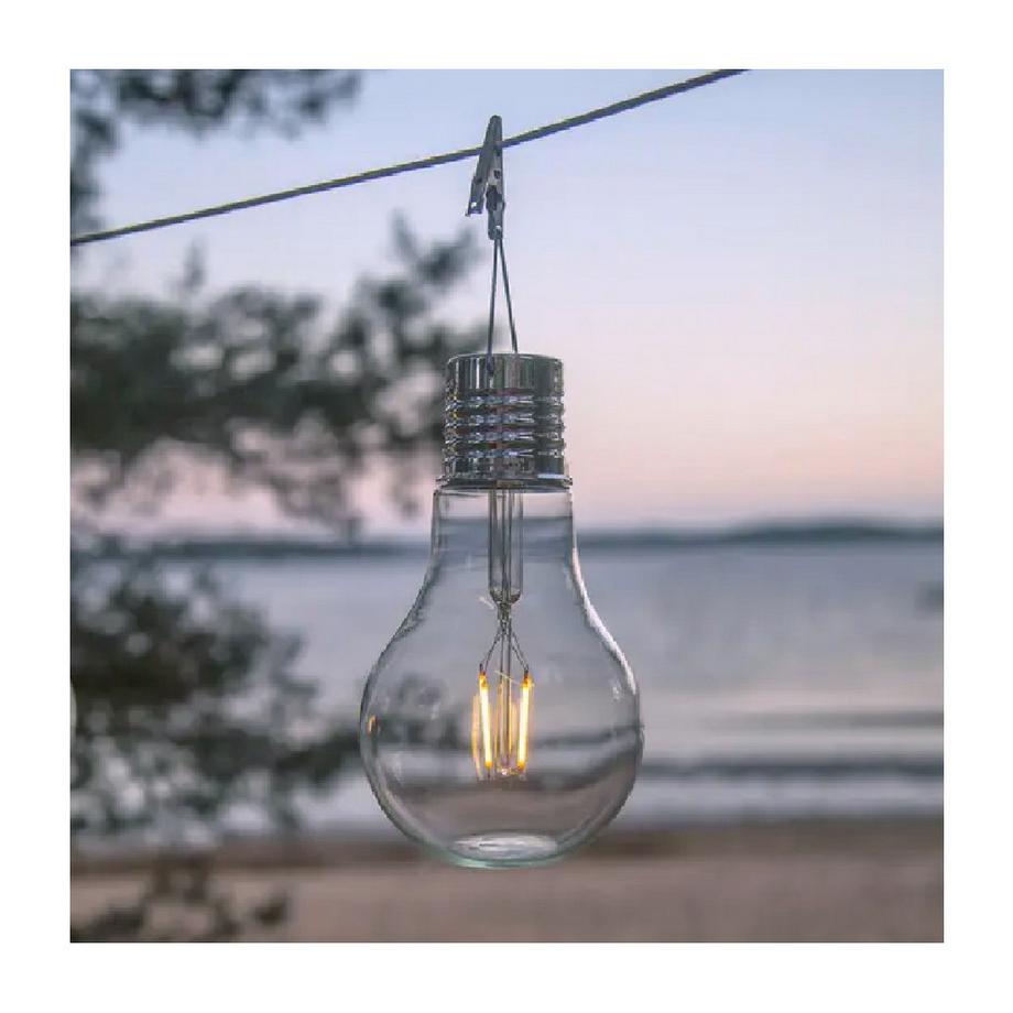 FS-STAR Lampe solaire en forme de poire LED  