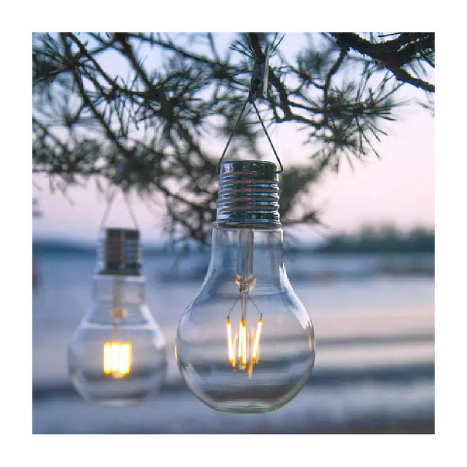 FS-STAR Lampe solaire en forme de poire LED  