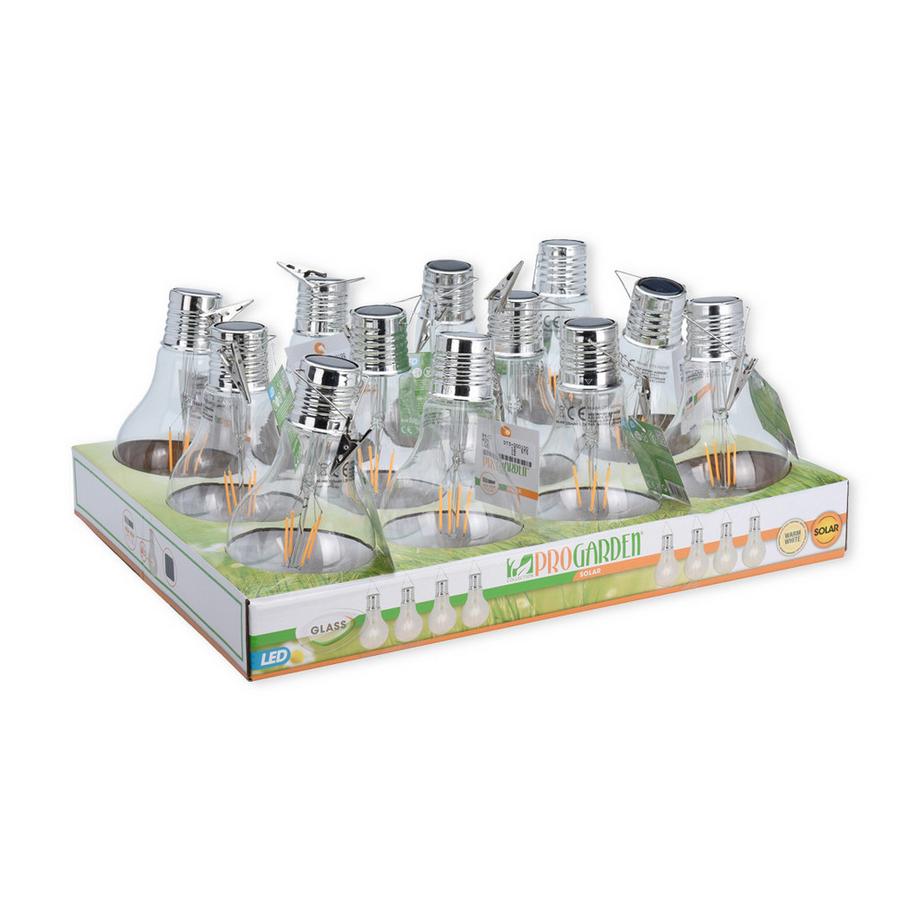 FS-STAR Lampe solaire en forme de poire LED  