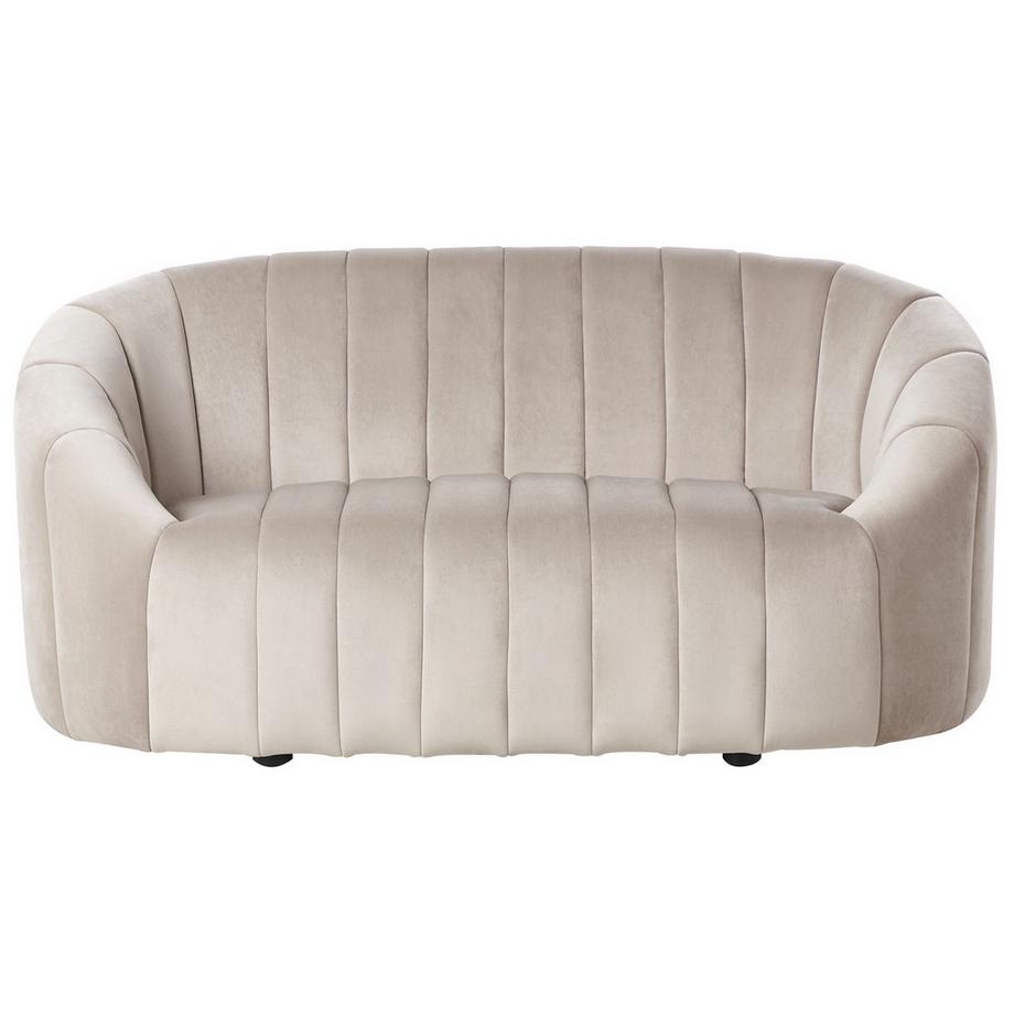 2 Sitzer Sofa aus Samtstoff Retro MALUNG