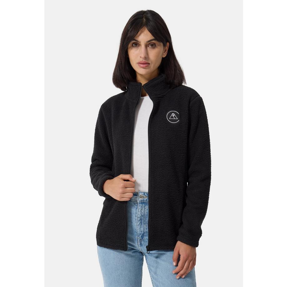 Retro-Fleece-Jacke aus recyceltem Polyester