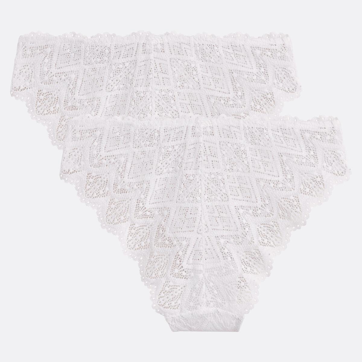 La Redoute Collections Lison Confezione da 2 Slip in Pizzo  