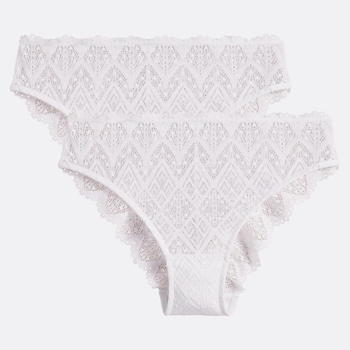 La Redoute Collections Lison Confezione da 2 Slip in Pizzo  