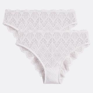La Redoute Collections Lison Confezione da 2 Slip in Pizzo  