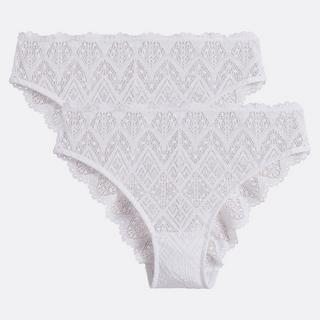 La Redoute Collections Lison Confezione da 2 Slip in Pizzo  