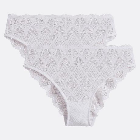 La Redoute Collections Lison Confezione da 2 Slip in Pizzo  