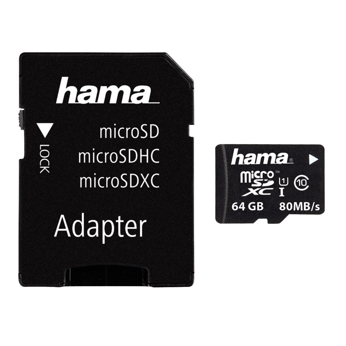 hama  Hama microSDXC 64GB 64 Go UHS-I Classe 10 