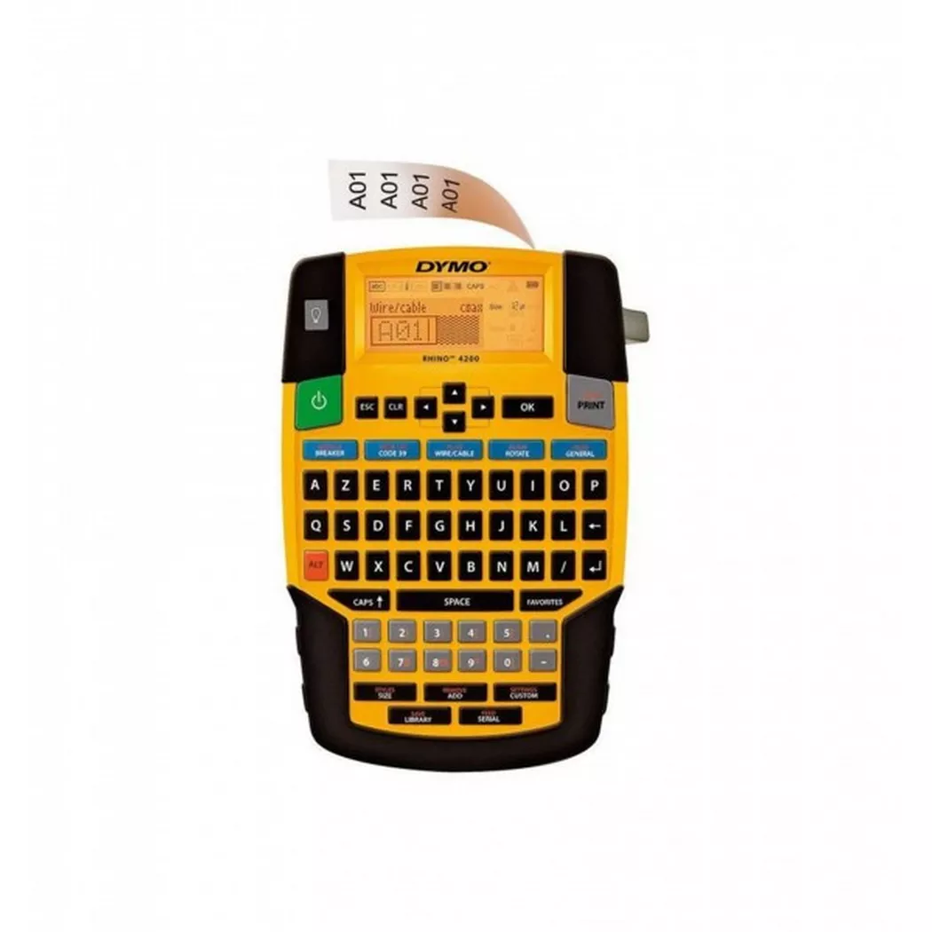 Dymo – Beschriftungsgerät Rhino 4200, Gelb Bunt