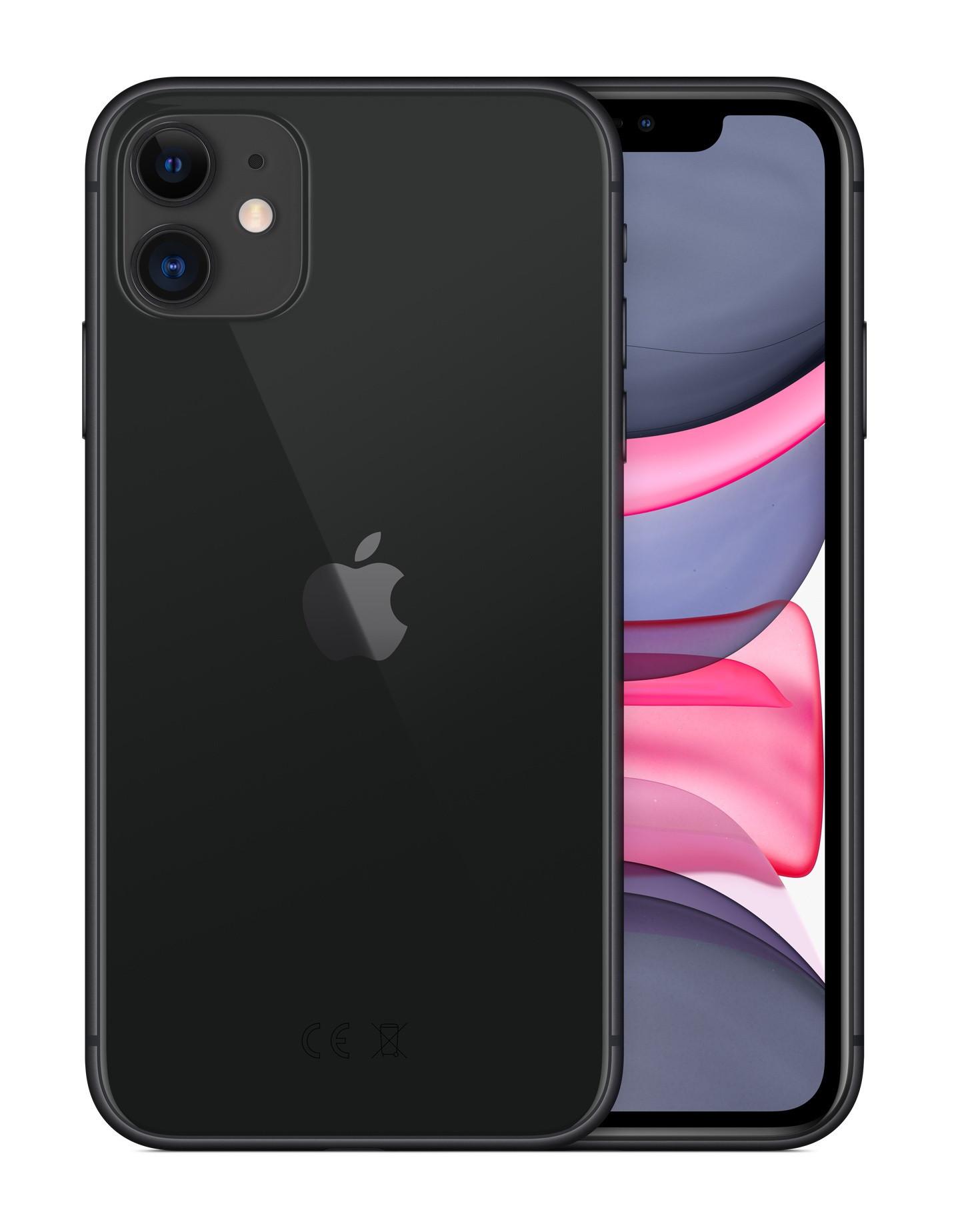 Apple  IPhone 11 15,5 cm (6.1") Dual-SIM iOS 14 4G 64 GB Schwarz 