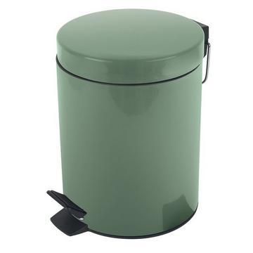 Pattumiera da bagno a pedale Acciaio SYDNEY 5L Verde Basilico