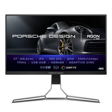 Porsche PD27S LED display 68,6 cm (27") 2560 x 1440 Pixel Quad HD LCD Schwarz, Grau