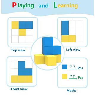 Activity-board  Magnetische Bauklötze Würfel, Bauklötze Spielzeug für Kinder 