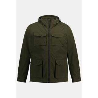 JP1880  Fieldjacket, Ripstop, Kapuze, viele Taschen 