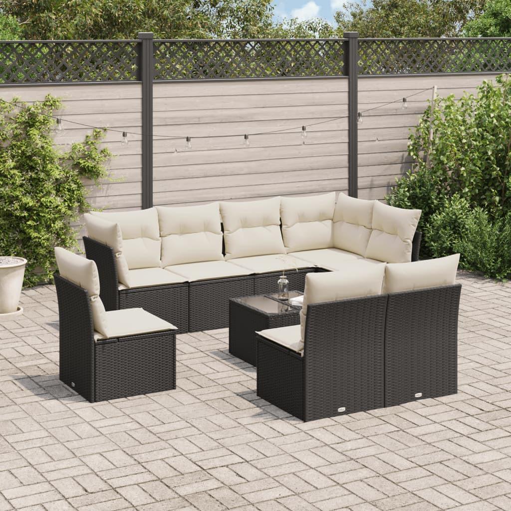 VidaXL set divano da giardino Polirattan  