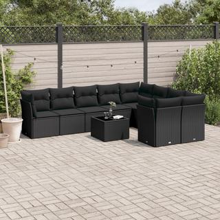 VidaXL set divano da giardino Polirattan  