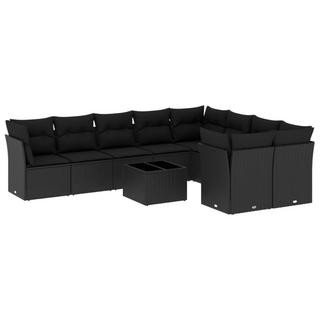 VidaXL set divano da giardino Polirattan  