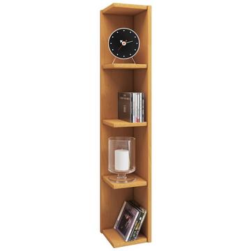 Holzregal stehend | platzsparendes Regal | Maße: H. 97 x B. 15 x T. 17 cm | Elegantes Regal stehend | Aufbewahrungsregal | Bücherregal - Honsa