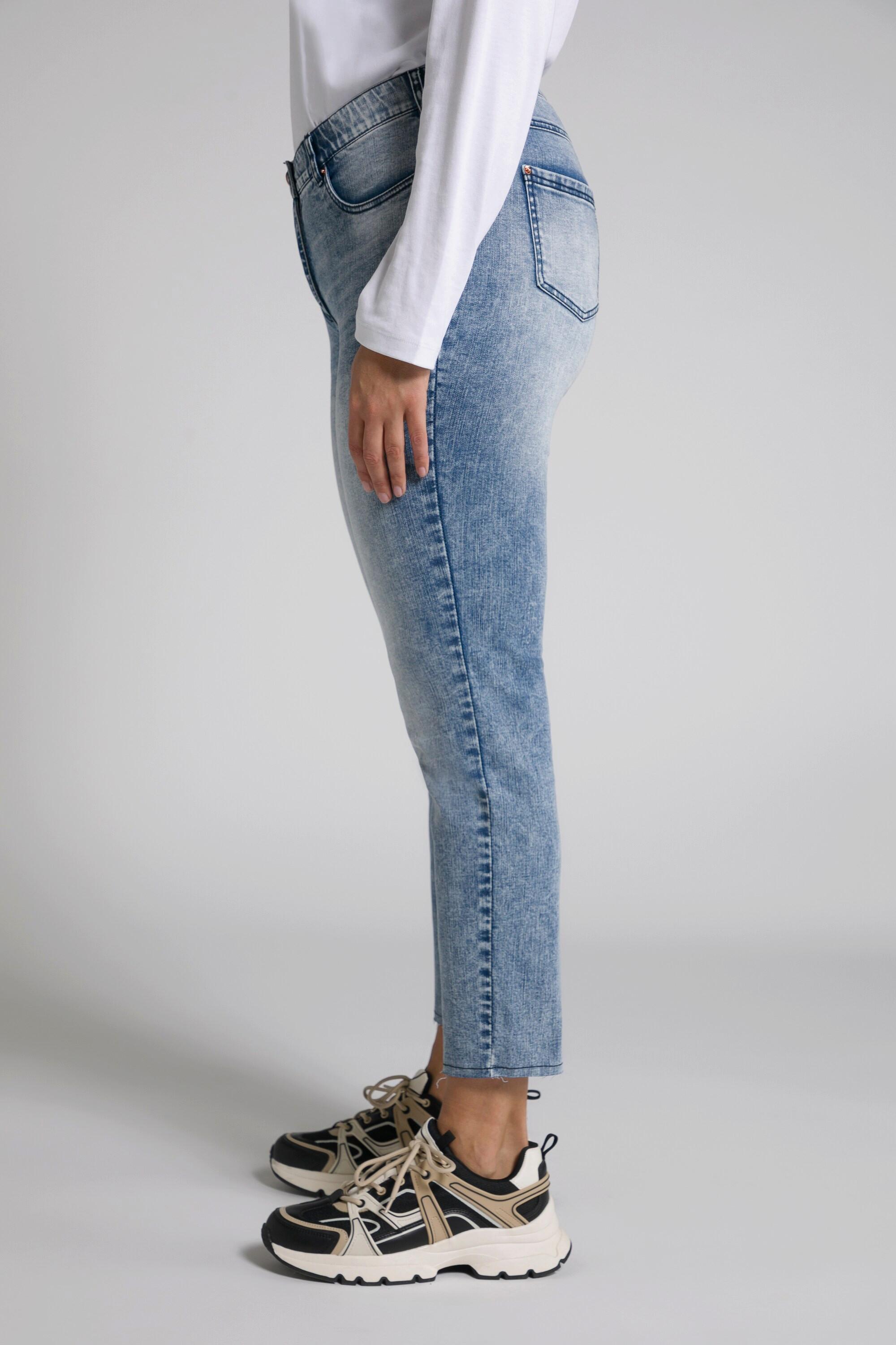 Ulla Popken  Jeans Sarah, offener Saum, schmales Bein, High Waist 