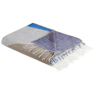 Beliani YALADI Couverture Douillette Boho en Acrylique  