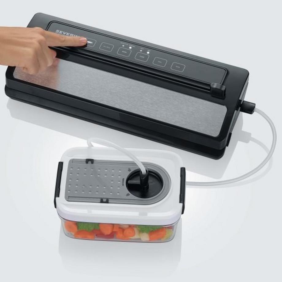 SEVERIN Severin ZB 3618 Rectangulaire contenant 1,5 L Gris, Transparent, Blanc 2 pièce(s)  