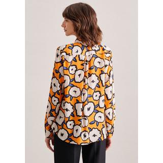 Seidensticker  Blouse Lavallière Imprimé Manche longue Col 