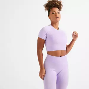 T-shirt Crop top manches courtes Fitness seamless